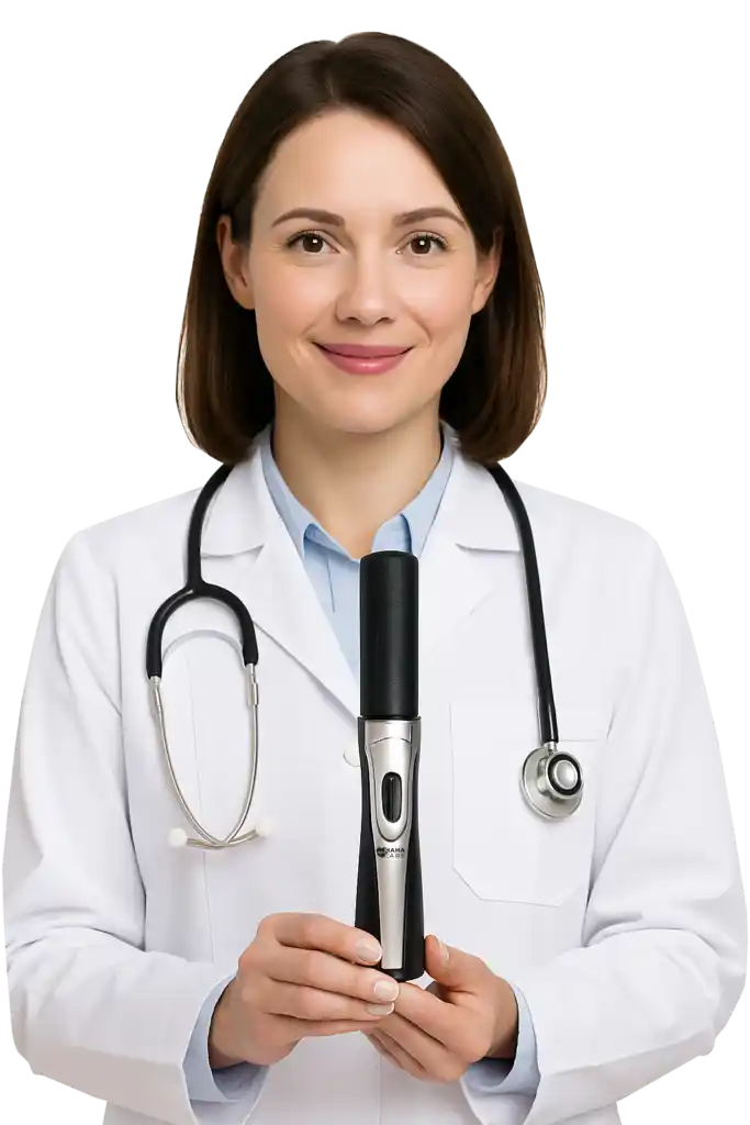 Healthcare Professional with LION Care Device